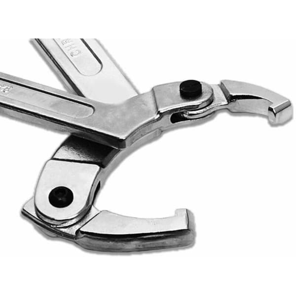 Adjustable Chrome-Vanadium Hook Wrench C-Spanner Tool 19-51mm - Square Head 1 KLB