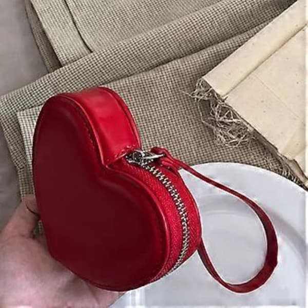 Mode hjerteformet håndtaske clutch til middagsselskab bryllup kvinder