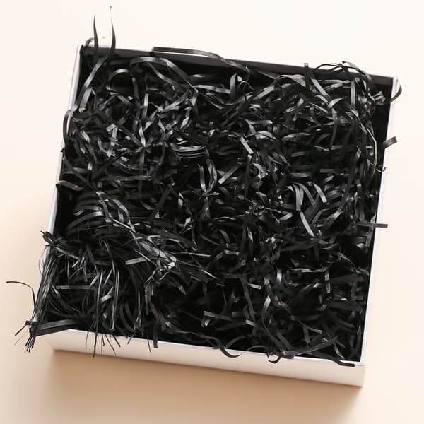 1.1 kg Crepe Paper Shreds for Gift Wrapping (Black)