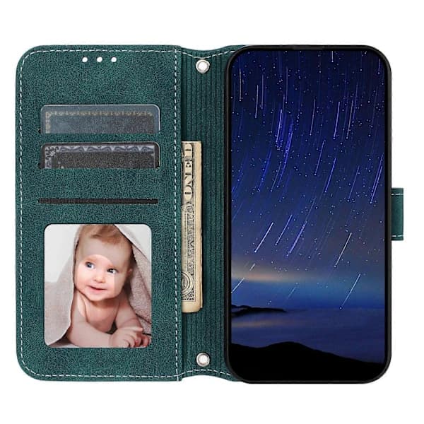 Telefonplånboksfodral för Samsung Galaxy A17 5G A26 5G - Läderfodral med handledsrem
