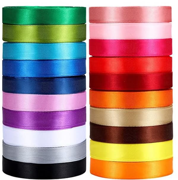 Satinband - Satinband - Presentband - Band - Presentband - 10 mm bred - 22 meter lång per styck ...