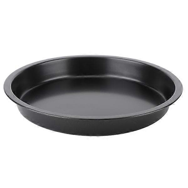 8 tommer køkken non-stick sort kulstofstål rund pizzapande bageplade form