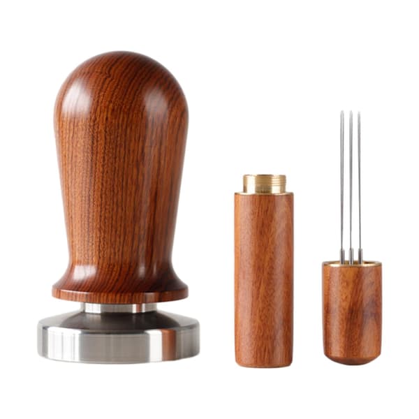 Espressokaffe Tamper og Rører, Pressverktøy for Barista, Espressomaskiner, 53mm