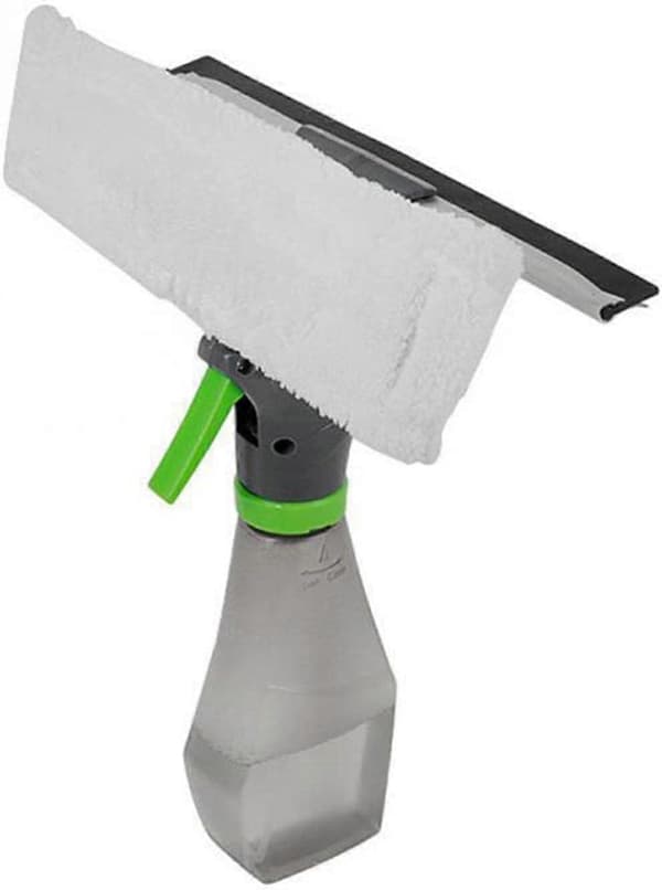 Window Cleaner, 3 in 1 Microfiber Cloth and Shower Squeegee with Spray Bottle, Window Cleaning Equipment, Glass Cleaning Tool