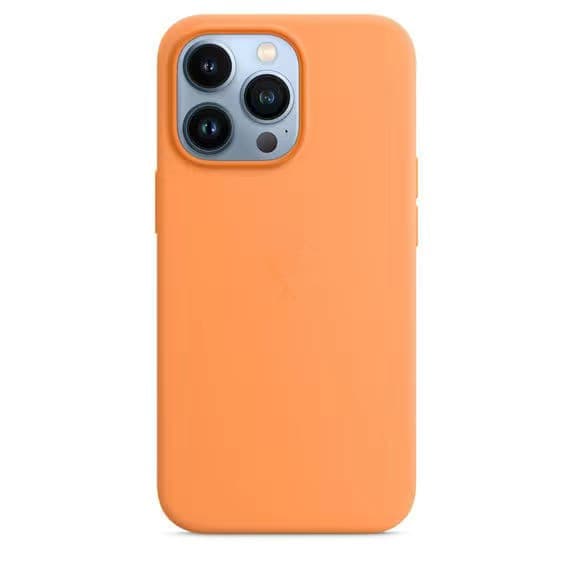 Silikoneetui med MagSafe (kompatibel med iPhone 13 Pro) - Orange