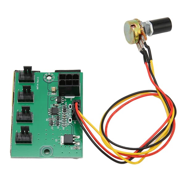 PC Ventilator Hastighedsregulator DC 12V PWM 4-vejs 30 cm Kabel Nem Installation PC Kabinet Ventilator Hub til Computer Kabinet