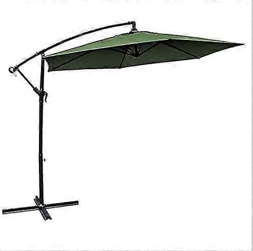 Replacement Cover for Parasol - 8 Ribs - 3m - Waterproof - Anti-ultraviolet - Parasol Canopy Dark Green