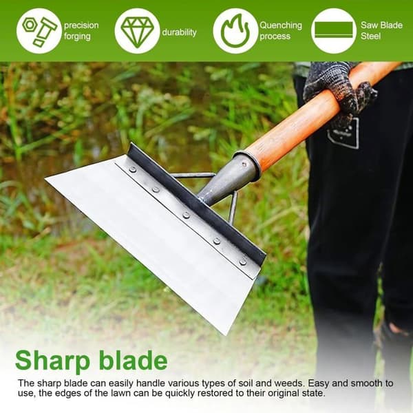 Garden Cleaning Spade - 1 Piece, 30x11cm, Without Handle - Suitable for Weeds, Moss, De-icing
