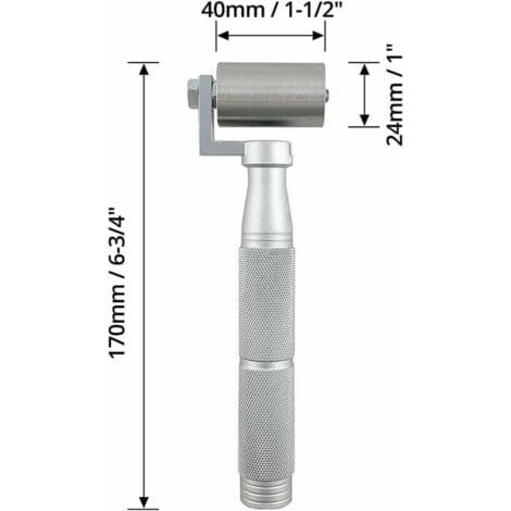 Pressure Roller, Stainless Steel Pressure Roller, 40mm (6.77in), with Non-Slip Aluminum Alloy Handle