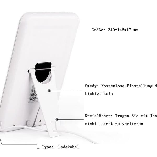 Daylight lamp, daylight LED shower light adjustable KLB