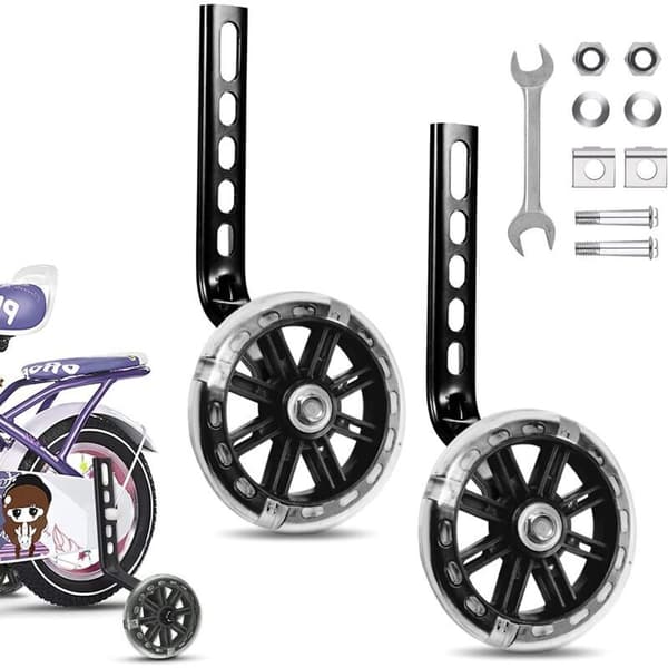 Training Wheels, Kids Bike Stabilizers, Children's Bicycle Stabilizer Wheels, Bicycle Training Wheels, Adjustable Support Wheels, Universal Bicycle Approx.