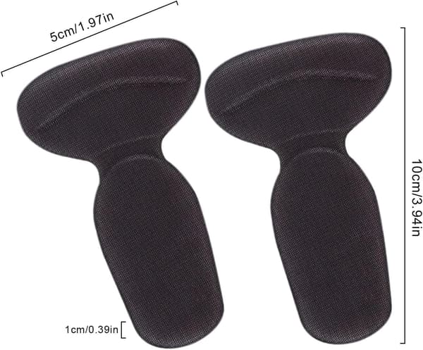 Komfort hälskydd, självhäftande skoinlägg, stötdämpande hälkuddar, halkfritt stöd, skumryggskyddsfoder, ergonomiskt svart grepp Schwarz