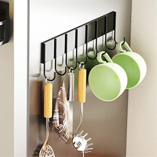 TS-Magnetic Spice Rack for Refrigerator, Magnetic Refrigerator Organizer, Strong Magnetic Refrigerator Shelf
