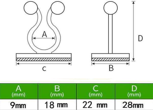 Plant Clips - Climbing Guide Binding Support Garden Cable Organizer for the Wall For indoor use Attach to the reusable adhesive_yu