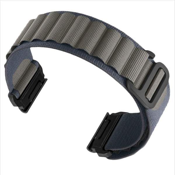 Urrem til Garmin Fenix 8/8S/6/6X/7/7X/Pro/Tactix Mørkegrå 22 mm Blå Blue