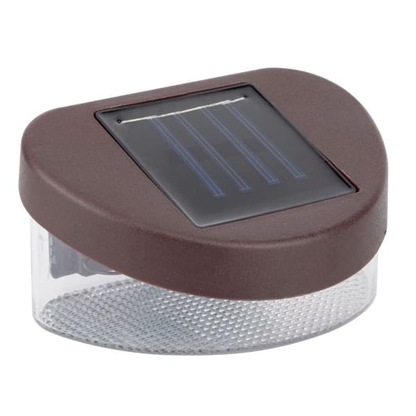 Utendørs Hage Gård 2 LED Solcelle Gjerdelampe Vanntett KLB