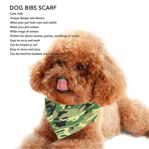 Kæledyrstørklæder Søde Stilfulde Trykte Bløde Komfortable Vaskbare Bomuld Hundetørklæde Hagesmæk til Fødselsdagsfest Rejser