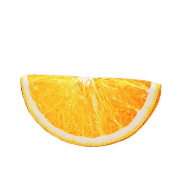 Puter 3D Frukt Myk Pute Plysjpute Oransje Vannmelonpute Dekorasjon