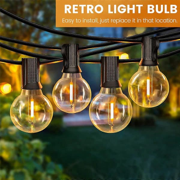6 st 1,5W LED G40 Ersättningslampa 220V Retro Globe E12 Bas