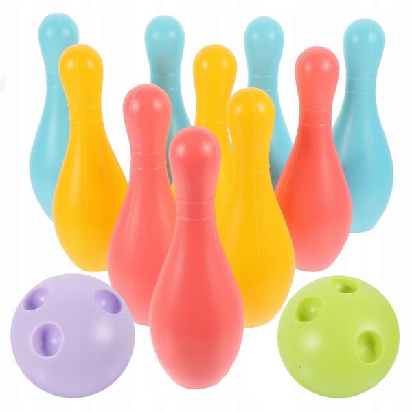 1 Set Plast Bowlingleksaker För Föräldrar Och Barn