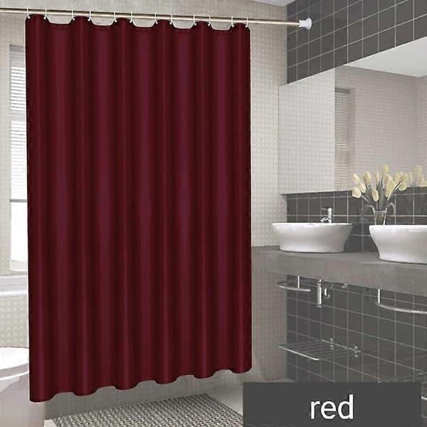 Badrum Liten Duschkabin Duschdraperi Foder 79 cm B X 180 cm H Smal Storlek-Röd