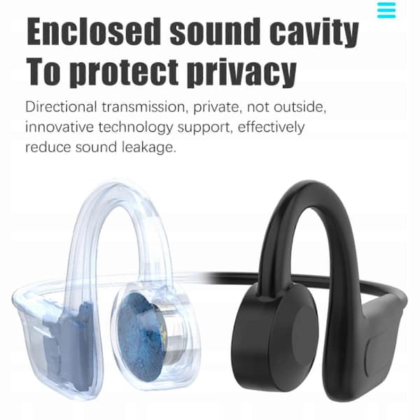 Öppna Öra Bluetooth 5.1 Headset Hörlurar Sport Hörlurar Med Mikrofon
