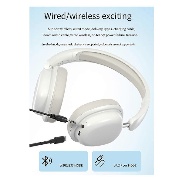 Trådlöst Headset Bluetooth Typ Spelheadset Stor Effekt Headset, C