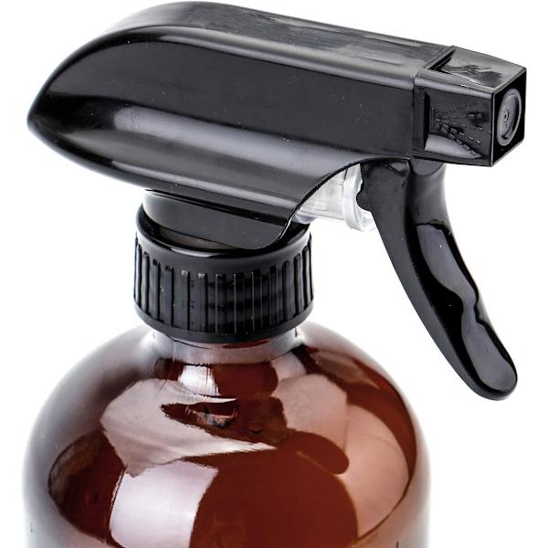 2 sprayflaskor 500ml bärnstensfärgade glas sprayflaskor återfyllningsbara