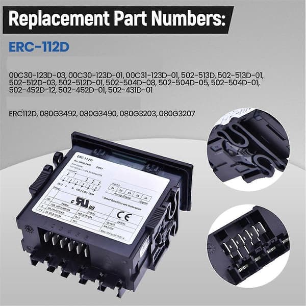ERC112D Temperaturkontroller Kit, med dubbla sensorprober