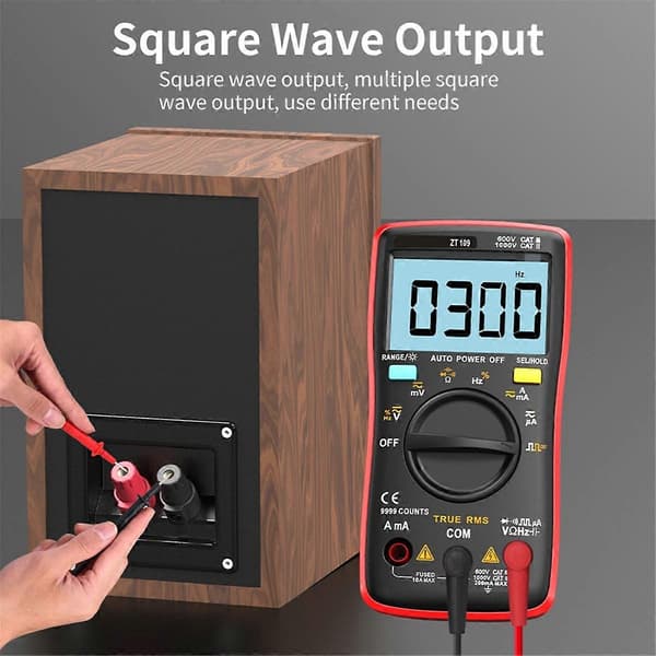 AN8009 Bakgrundsbelyst LCD Multimeter Testare Voltmeter Mätare
