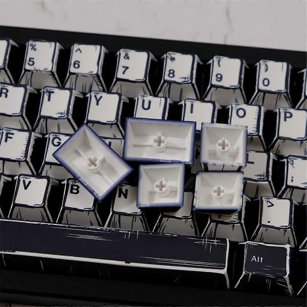 Comic Keycaps EVA01 BOW-Cherry Profil PBT Dye-Sub 78 Tangenter A