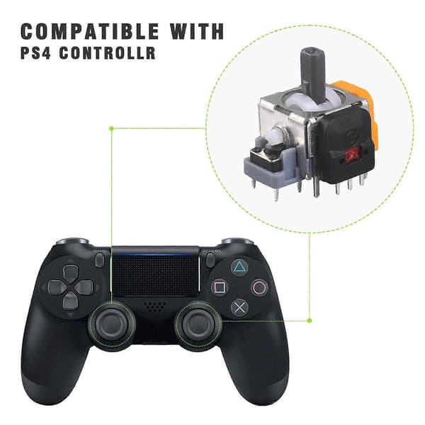 2 st Spelkontroll Joystick Modul Joystick Analog 3D Analog Joystick (för PS4)