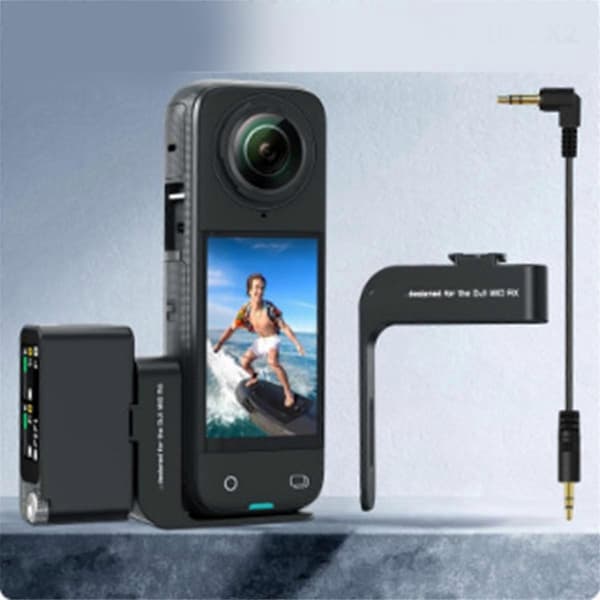 Kylskofäste för Insta360 X4 X3 X2, DJI Mic RX Mikrofonstativ