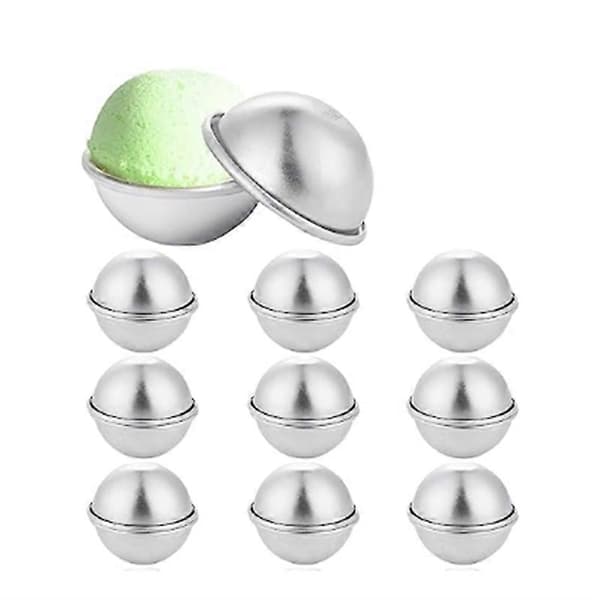20 Delar 10 Set DIY Metall Badboll Form 5.5X2.5cm