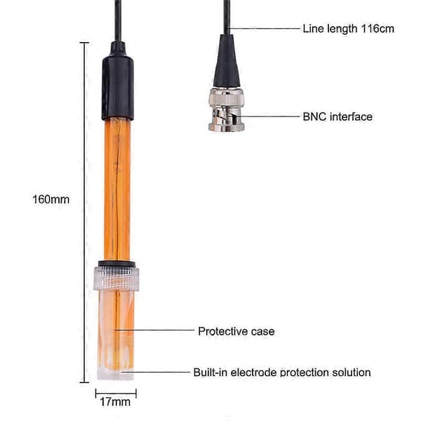 ORP Elektrod Sond Laboratorium Redox Potential BNC Q9 Kontakt