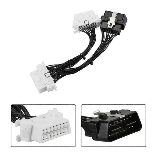 16-stifts OBD2 OBDii OBD2 Splitter Förlängningskabel