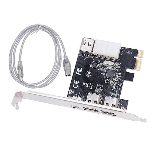PCI-E 1X 1394 4 Port DV HD Video Capture Card Firewire-kort