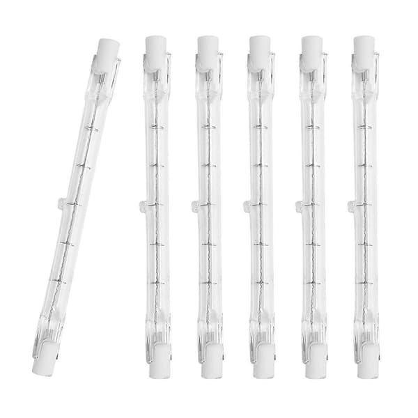 R7S Halogenlampa 118mm 200W 230V Halogenstav R7S Dimbar 6-pack