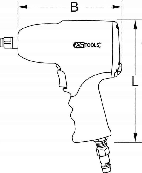 Slagskruvdragare (pneumatisk) Ks Tools 515.1200