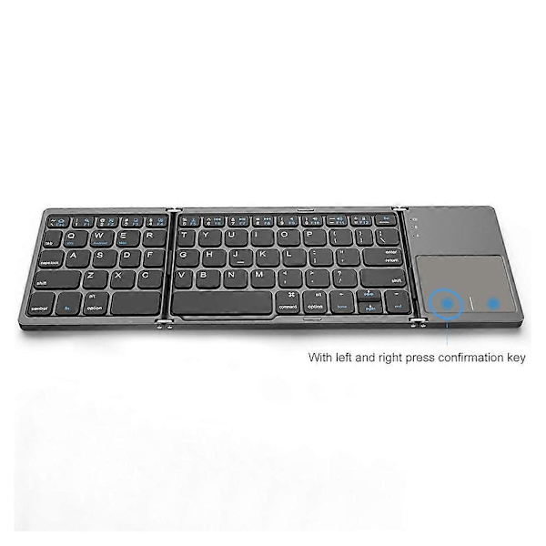B033 Mini Vikbart tangentbord (B033 PLUS Silver)