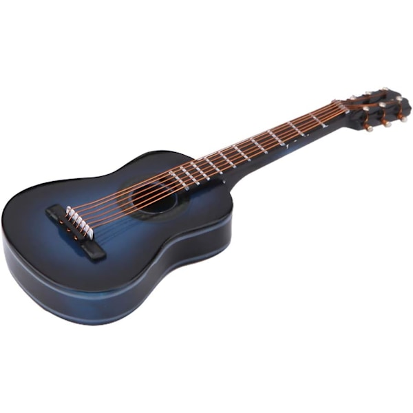 Miniatyrgitarr trämodell musikinstrument displayrem