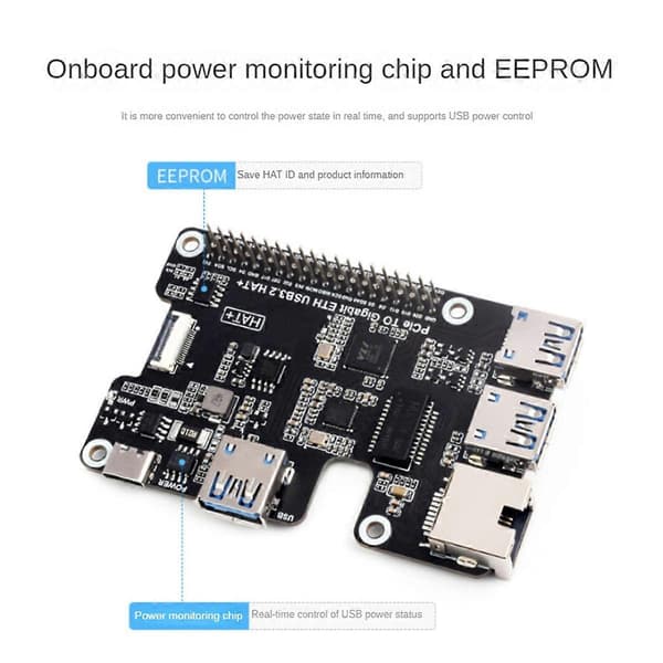 För 5 expansionskort PCIe till Gigabit Ethernet