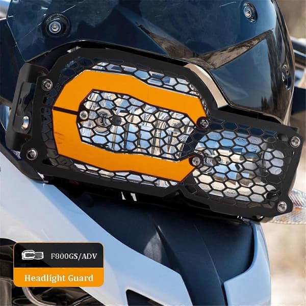 Motorcykel Strålkastarskydd Grillskydd orange