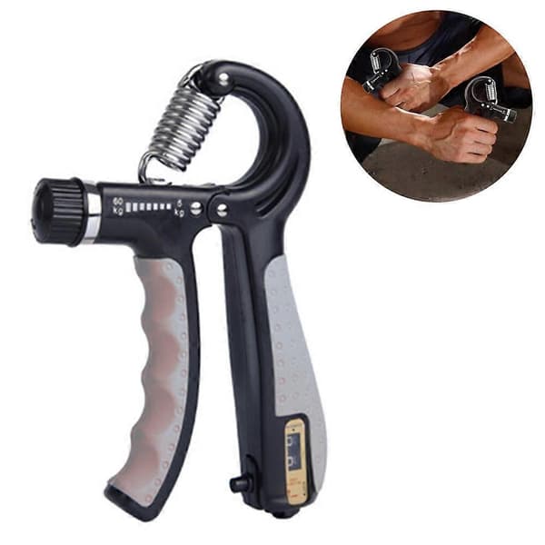Grip Strength Device|Js5001-Träningshandtag-Räknande Svart Grå