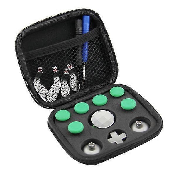 18 i 1 Ersättningsknappar Kit 2 Tum Joystick Bas för Xbox One Elite Controller (Grön)