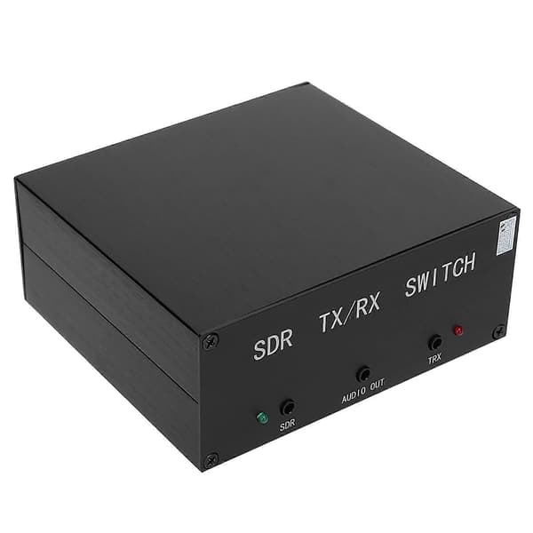 Antennväxlare SDR Transceiver TR Switch Aluminiumlegeringslåda Enhet 100W DC ?160MHz