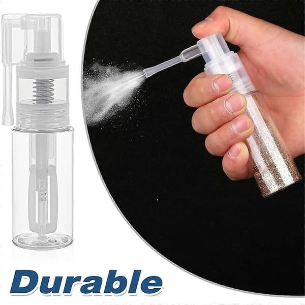 2 st Glitter Duster Sprayer Transparent Hantverk Glitter -Flaska
