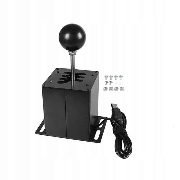 Växelspak PC USB Växelspakssimulator Svart