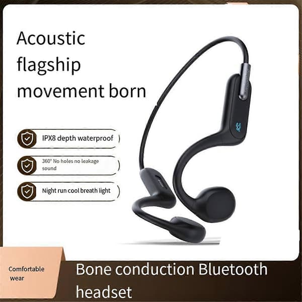 Ny X6 benlednings Bluetooth trådlöst headset vattentätt simning