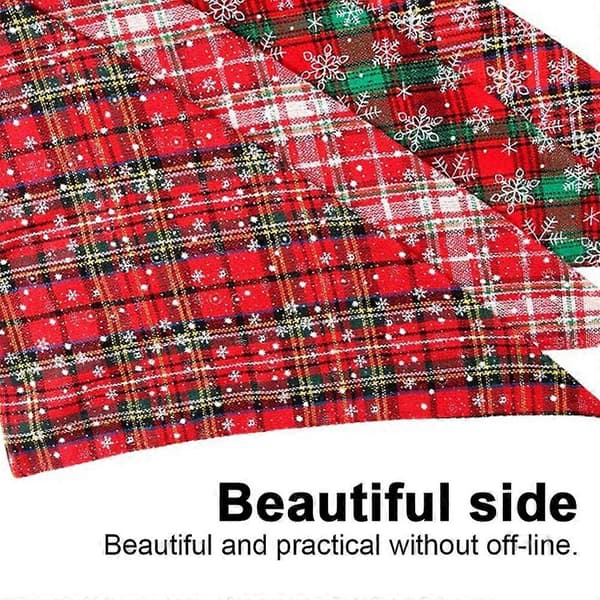 2-pack Buffalo Plaid Flanellhaklapp för Hundar och Katter